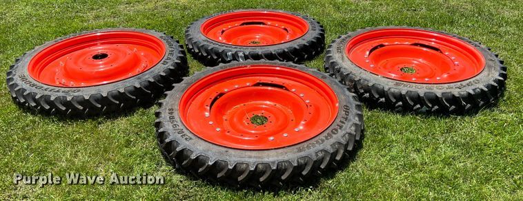 image for item HL9154 (4) Goodyear 230/95R48  tires and wheels