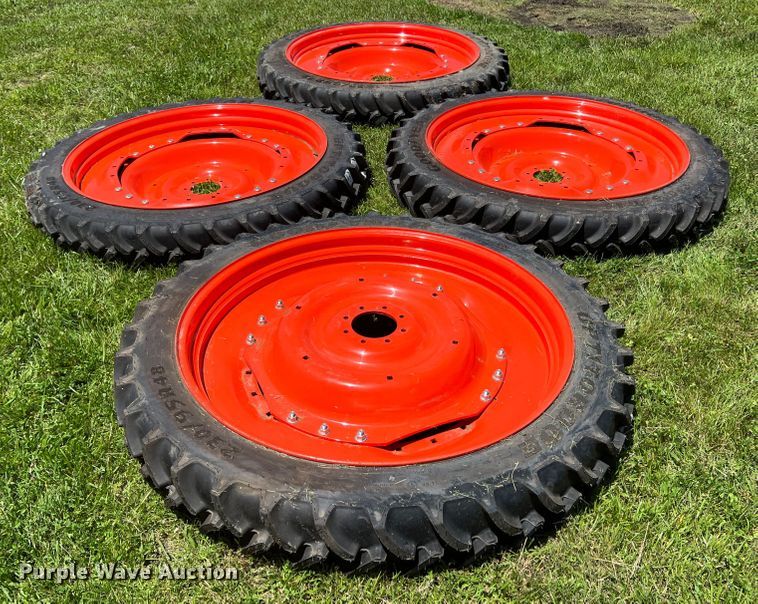 image for item HL9154 (4) Goodyear 230/95R48  tires and wheels
