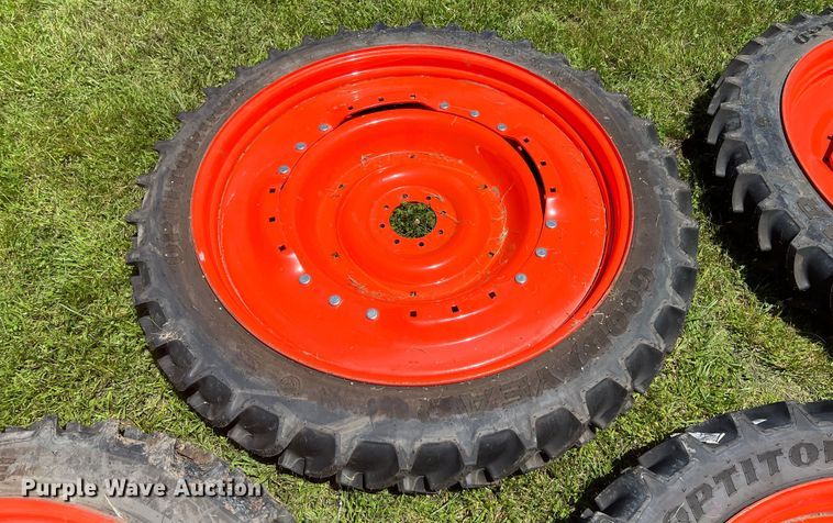 image for item HL9154 (4) Goodyear 230/95R48  tires and wheels