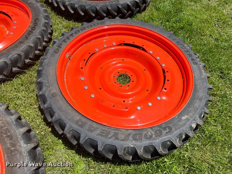 image for item HL9154 (4) Goodyear 230/95R48  tires and wheels