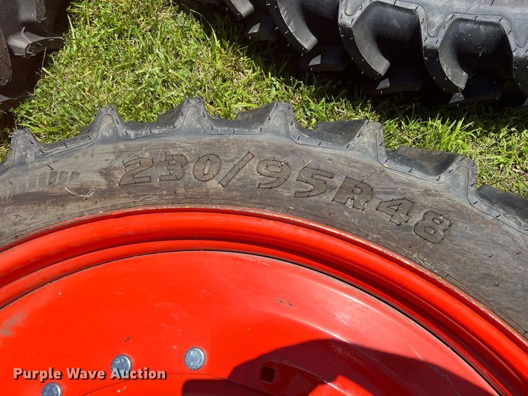 image for item HL9154 (4) Goodyear 230/95R48  tires and wheels