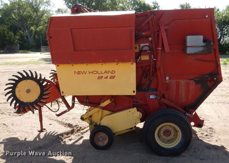 image for item LP9405 New Holland 848  round baler