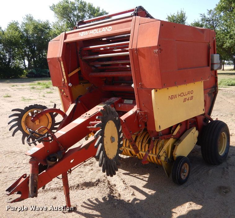 image for item LP9405 New Holland 848  round baler