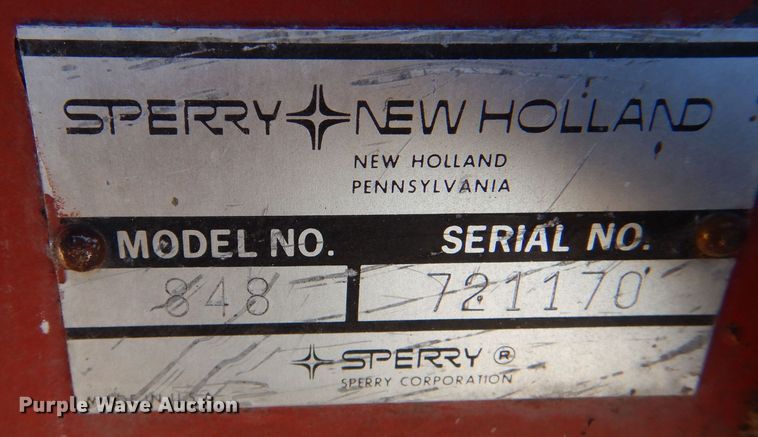 image for item LP9405 New Holland 848  round baler