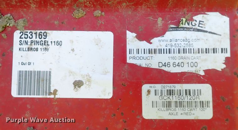 image for item DS7117 Killbros 1160  grain cart