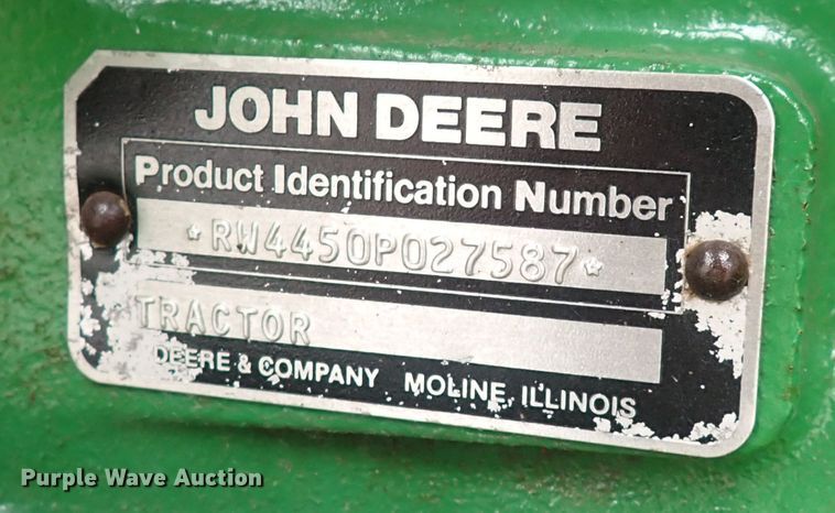 image for item DS7166 1988 John Deere 4450  MFWD tractor