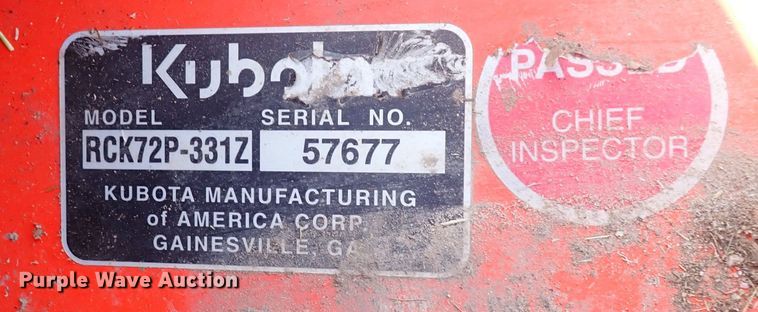 image for item DS7184 Kubota ZD331  ZTR lawn mower