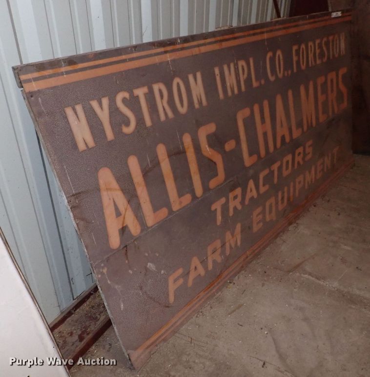 image for item LU9296 Allis Chalmers  sign