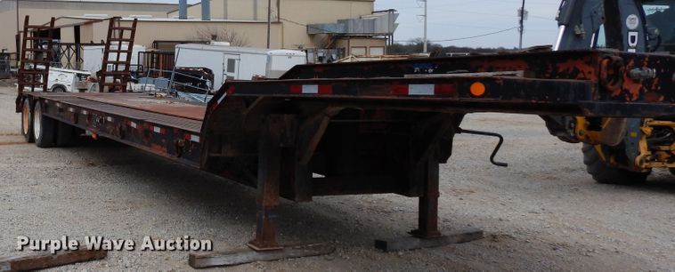 image for item DJ6573 1996 Clark drop deck equipment trailer