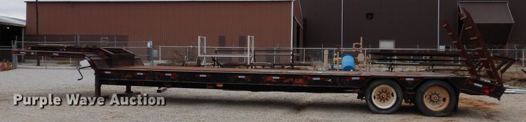 image for item DJ6573 1996 Clark drop deck equipment trailer