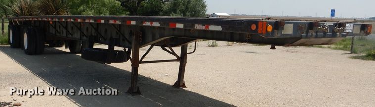 image for item DJ8961 1992 Transcraft TL120  flatbed trailer