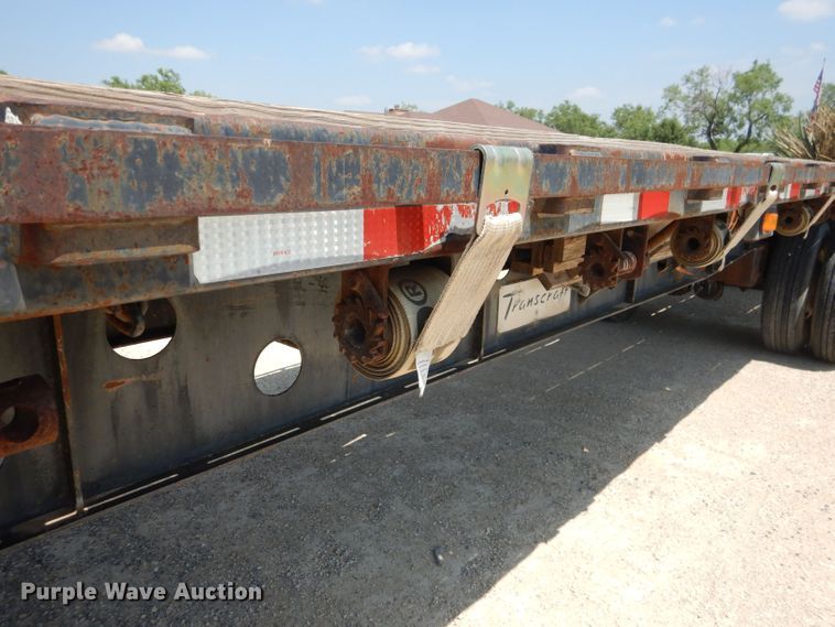 image for item DJ8961 1992 Transcraft TL120  flatbed trailer