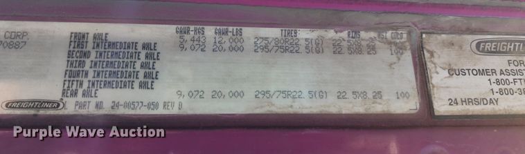 image for item DL6607 1998 Freightliner FLC120  semi truck