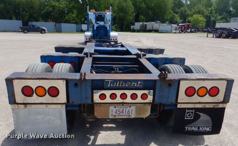 image for item DP4263 1987 Talbert T3BDW-40-HRG-RA-T1  lowboy equipment trailer