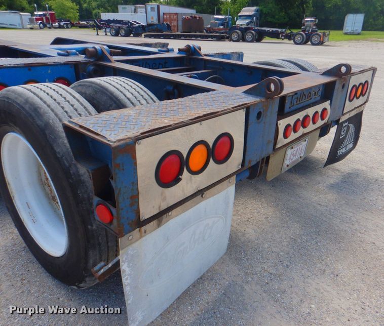 image for item DP4263 1987 Talbert T3BDW-40-HRG-RA-T1  lowboy equipment trailer