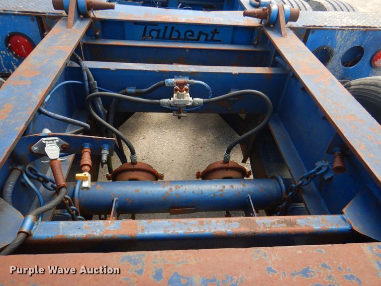 image for item DP4263 1987 Talbert T3BDW-40-HRG-RA-T1  lowboy equipment trailer