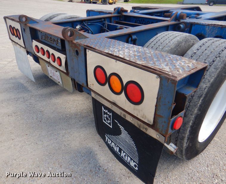 image for item DP4263 1987 Talbert T3BDW-40-HRG-RA-T1  lowboy equipment trailer