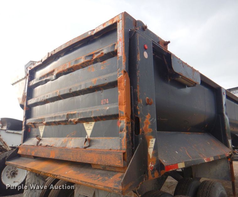 image for item DP4280 1997 Western STR261/4F  end dump trailer