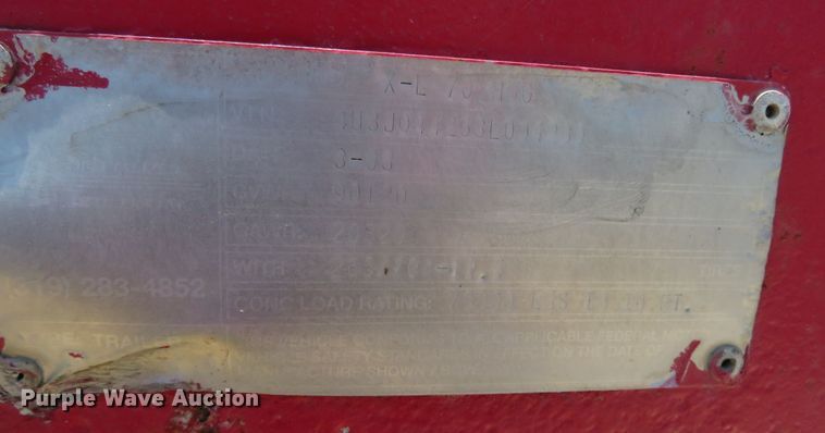 image for item DR0081 2003 XL Specialized Trailers XL-70  lowboy equipment trailer