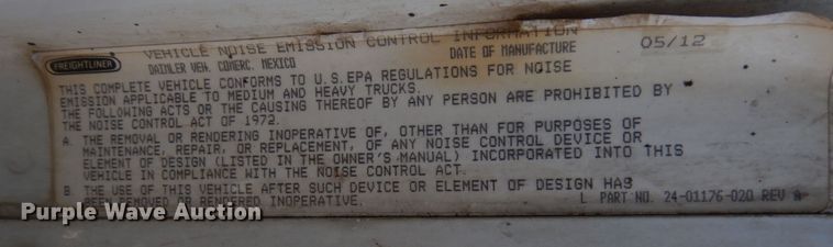 image for item DR1214 2013 Freightliner Coronado  semi truck