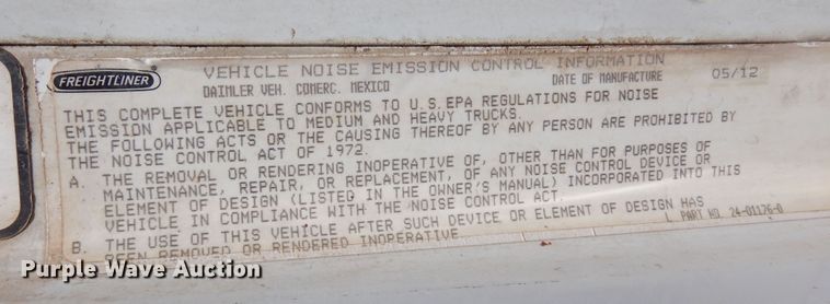 image for item DR1215 2013 Freightliner Coronado  semi truck