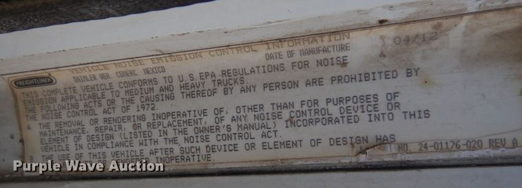 image for item DR1216 2013 Freightliner Coronado  semi truck