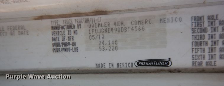 image for item DR1217 2013 Freightliner Coronado  semi truck