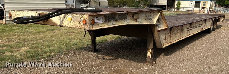 image for item DS8299 1996 Trail King TK70HT-462  drop deck equipment trailer