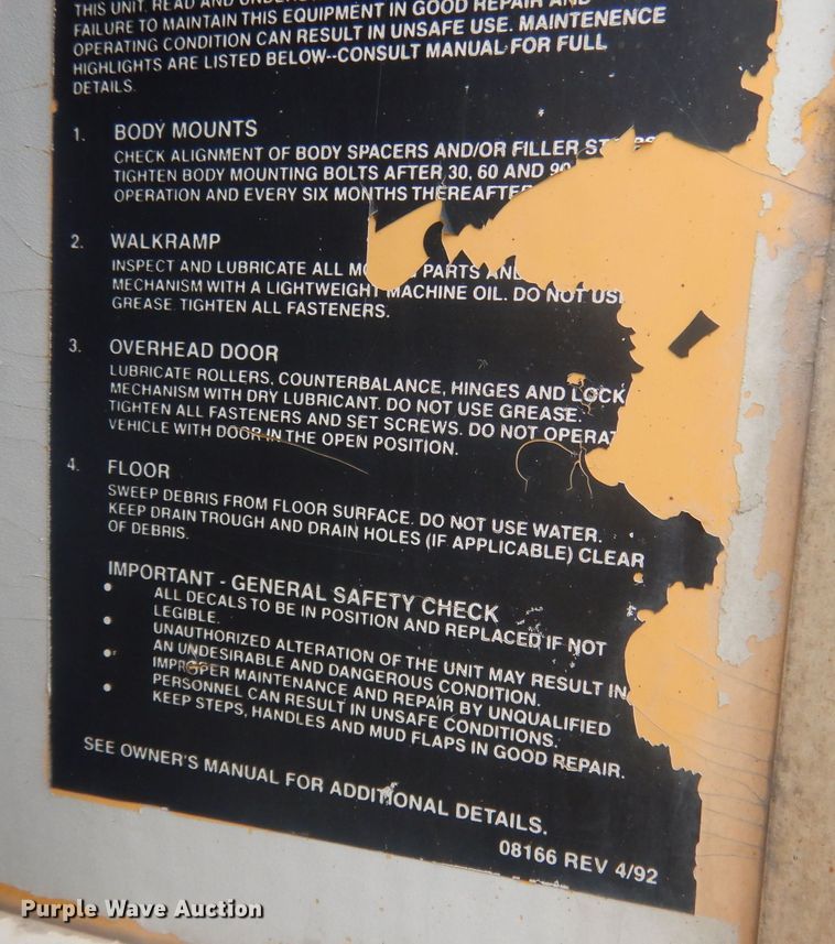 image for item HU9409 1997 Chevrolet C6500  box truck