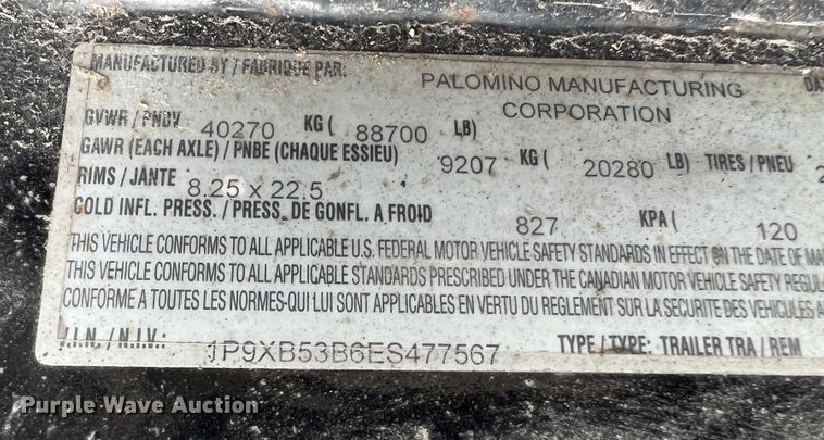 image for item KC9870 2014 Muv-All 5370MDG  lowboy equipment trailer