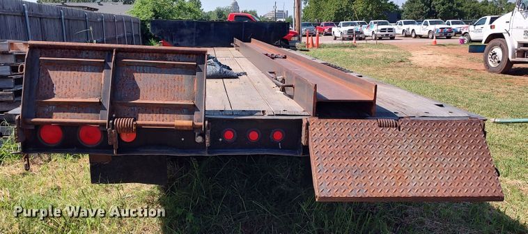 image for item LU9088 1972 Birmingham  drop deck equipment trailer