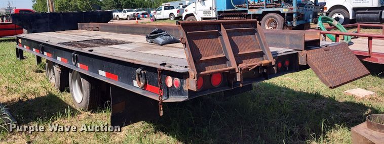 image for item LU9088 1972 Birmingham  drop deck equipment trailer