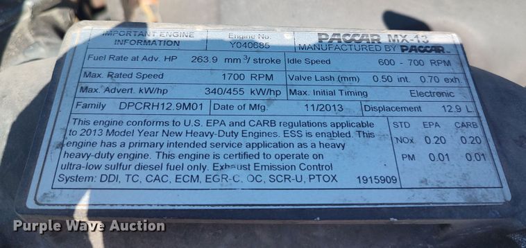 image for item LU9153 2014 Kenworth T680  semi truck