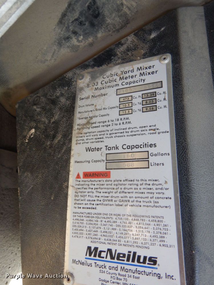 image for item MF9641 2005 Mack CV513  ready mix truck