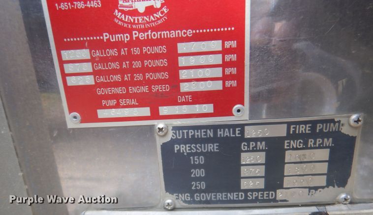 image for item DJ3840 1981 Sutphen Deluge  pumper fire truck