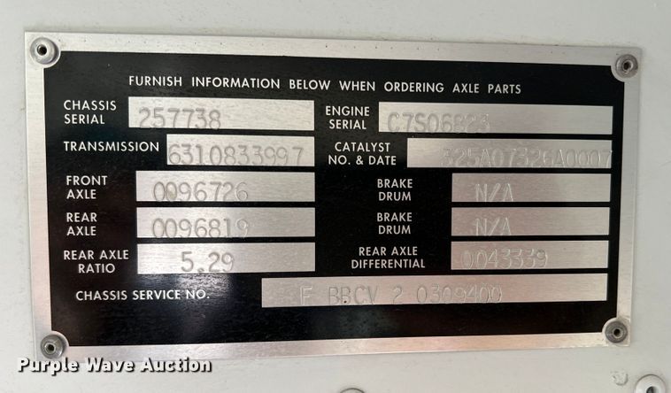 image for item DJ7665 2009 Blue Bird  school bus