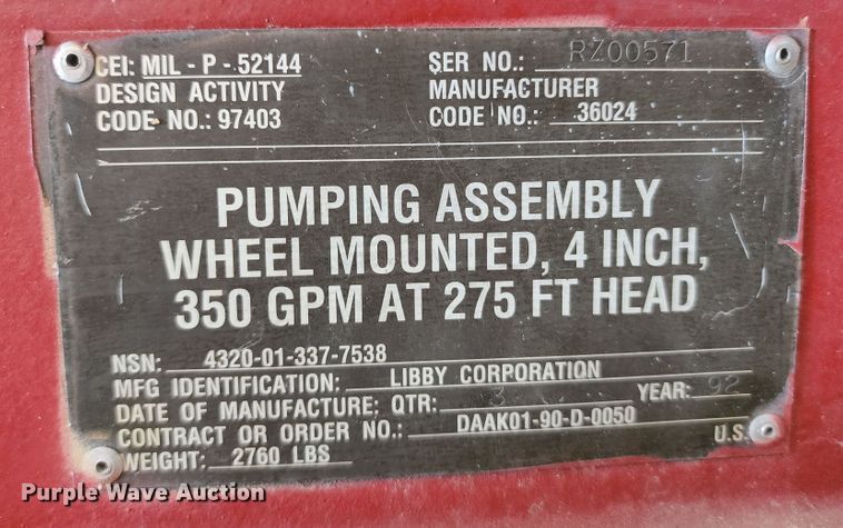 image for item DL6619 Gorman  pump