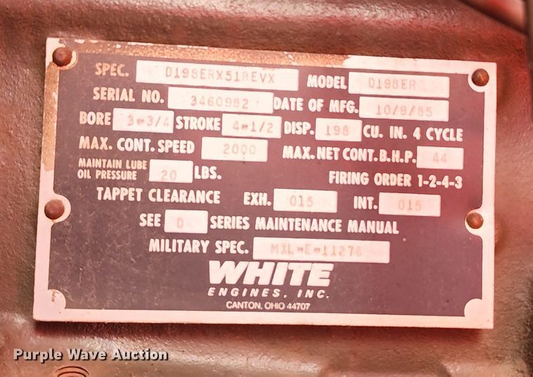 image for item DL6628 John R Hollingsworth MEP-004AAS  generator