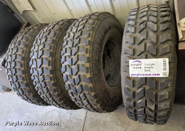 image for item DL6643 (4) Goodyear Wrangler tires and wheels