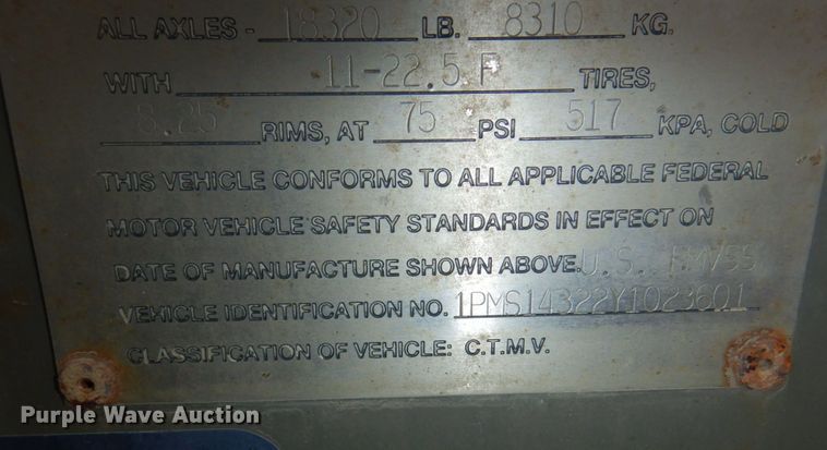 image for item DM2261 2000 Polar  tank trailer