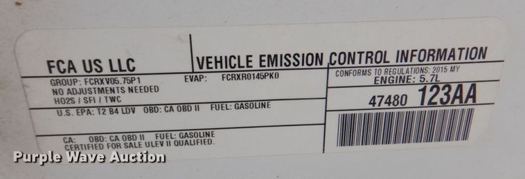 image for item DM2302 2015 Dodge Charger Police