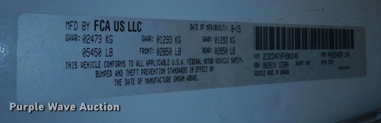 image for item DM2302 2015 Dodge Charger Police