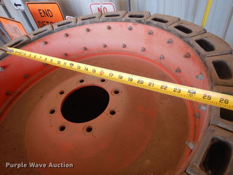 image for item DN0388 (4) soild skid steer tires and wheels