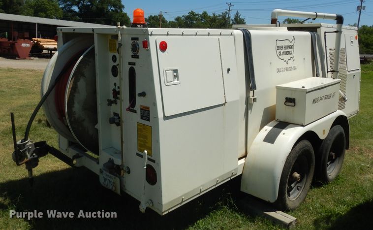 image for item DN1580 1996 Sewer 747  sewer jetter trailer