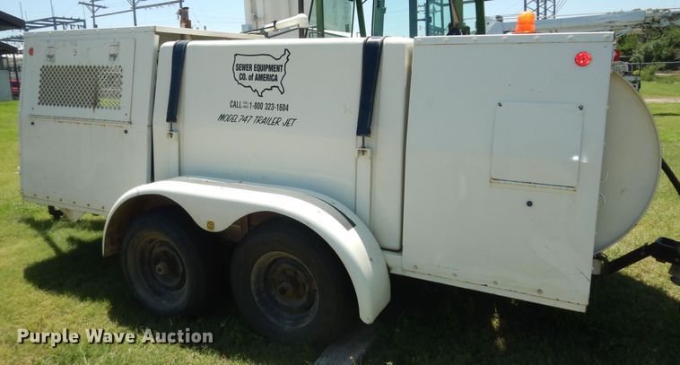 image for item DN1580 1996 Sewer 747  sewer jetter trailer