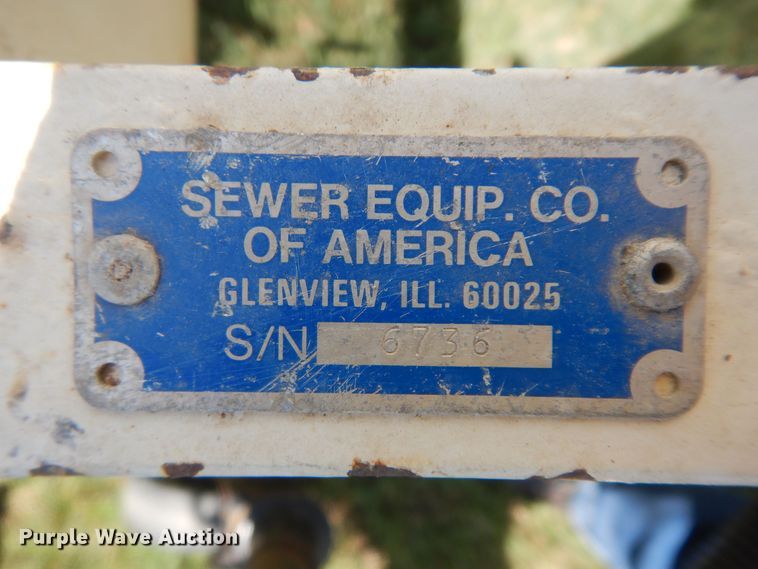 image for item DN1580 1996 Sewer 747  sewer jetter trailer