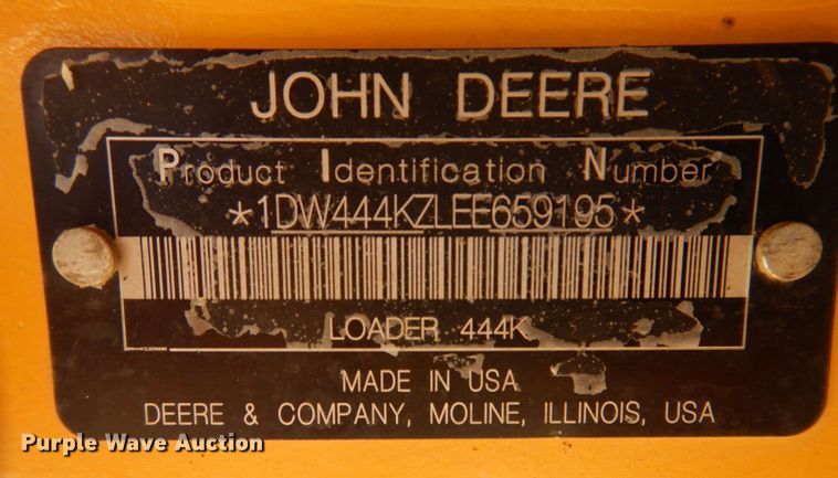 image for item DP5600 2014 John Deere 444K  wheel loader
