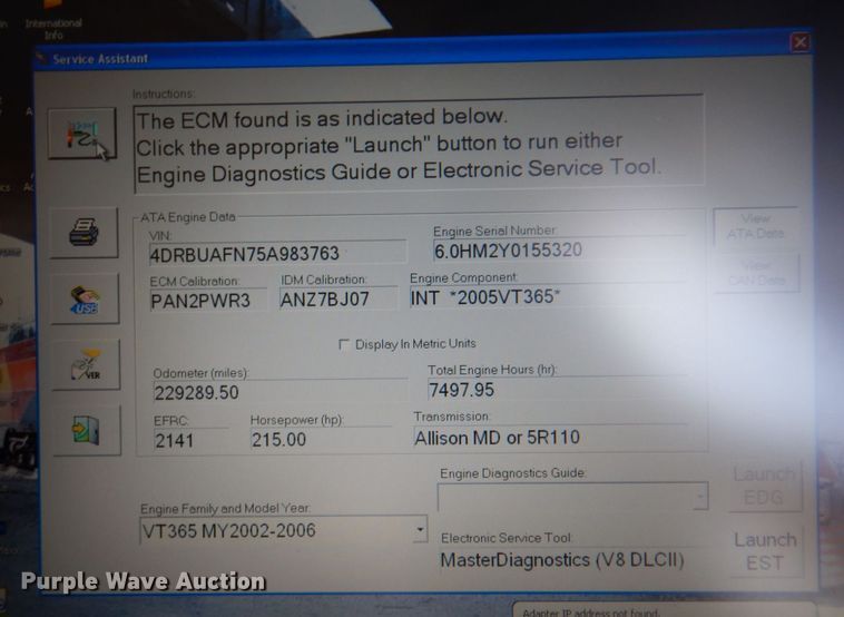 image for item DR1861 2005 IC PB105  school bus