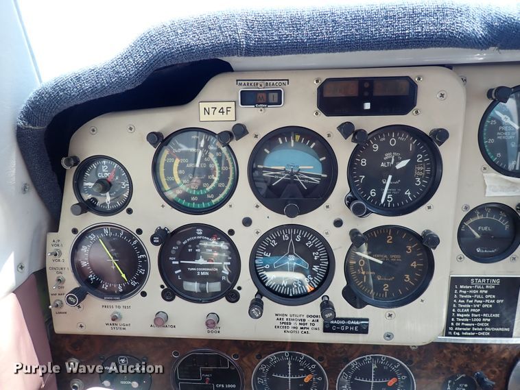 image for item DS7109 1976 Beechcraft Bonanza A-36  airplane