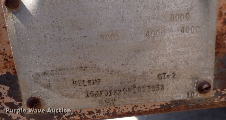 image for item DS7211 1992 Belshe GT-2  equipment trailer